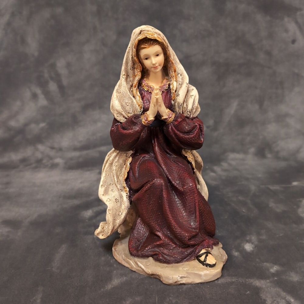 Large Virgin Mary Praying Nativity Figurine Hand Painted Replacement Kirkland
